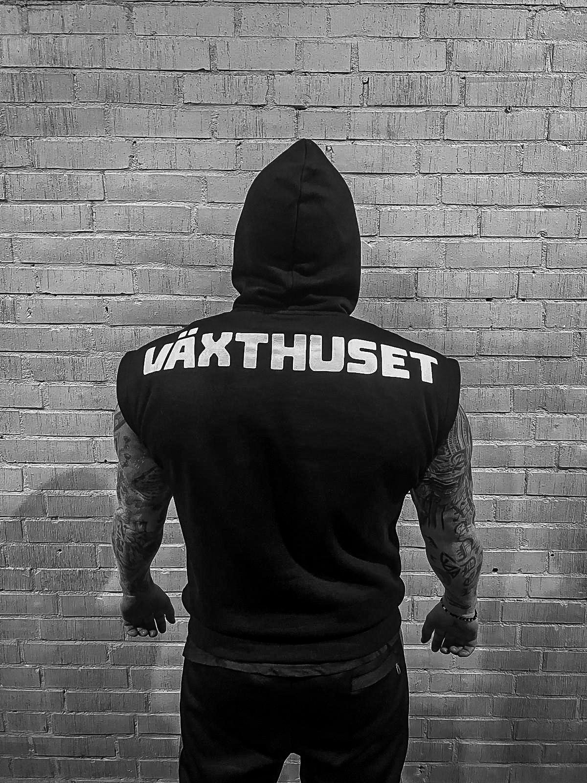 Växthuset Sleeveless Hoodie - Svart (Man)