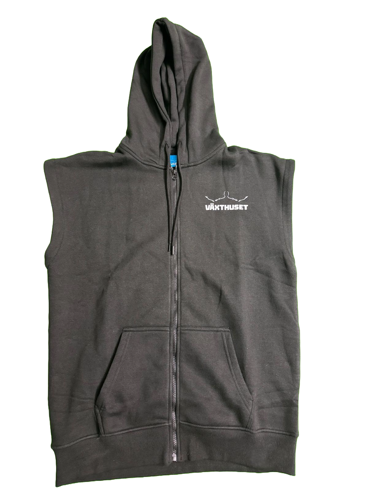 Växthuset Sleeveless Hoodie - Svart (Man)