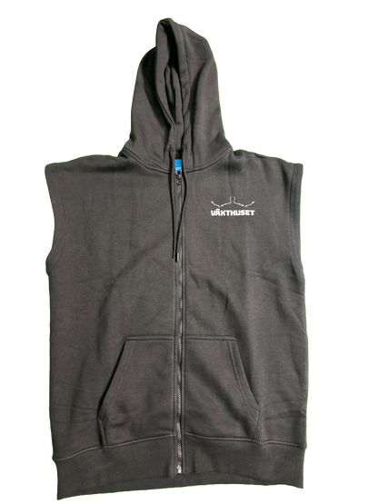 Växthuset Sleeveless Hoodie - Svart (Man)