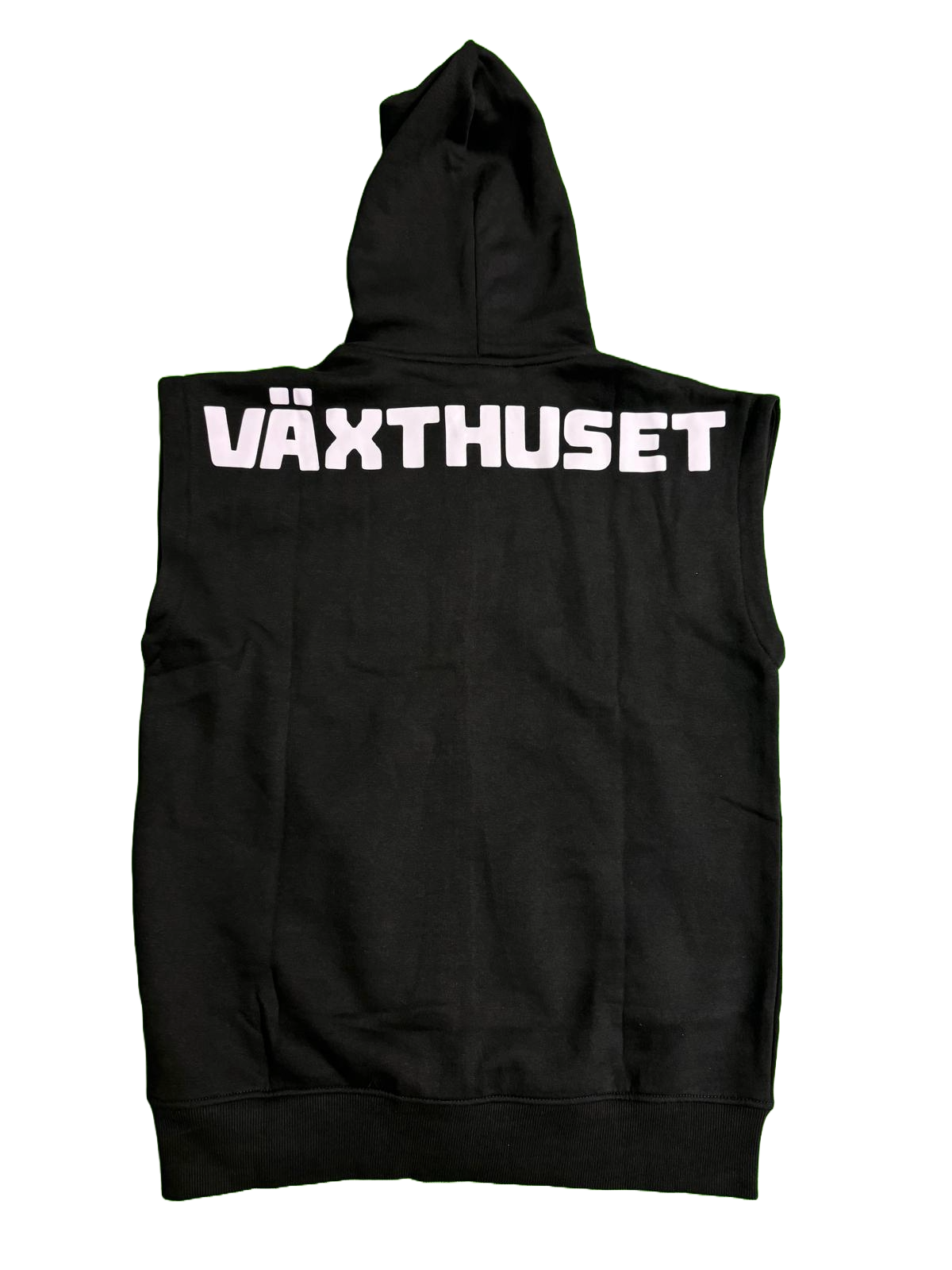 Växthuset Sleeveless Hoodie - Svart (Man)