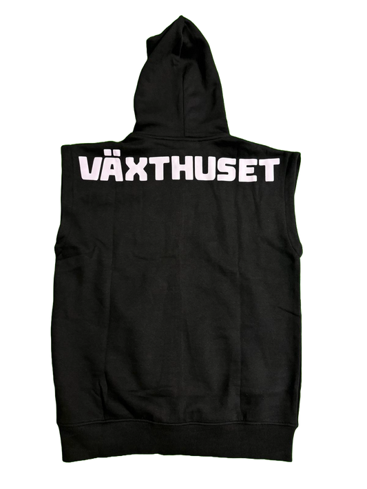 Växthuset Sleeveless Hoodie - Svart (Man)